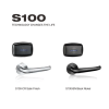 S100 split smart lock available in satin chrome and black nickel finishes
