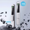 IP65 dual‑side fingerprint smart door lock with stainless long‑plate and keypad