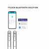 TT Lock app control for dual‑side fingerprint smart door lock, Bluetooth enabled