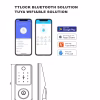 Tuya and TT Lock app control with dimension drawings for smart deadbolt