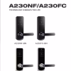 smart fingerprint lever lock lineup in matte black and satin silver