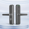 Bluetooth hotel smart card lock poster highlighting offline, HTLock, and TTHotel support