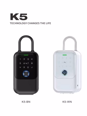 K5-02 Dos opciones de acabado para la caja de llaves inteligente, con teclado brillante e indicador de estado