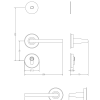 S116 Smart Split Lock design drawing, showing dimensions and layout