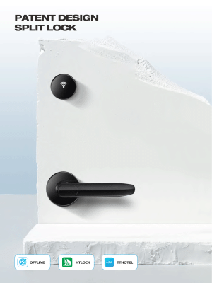 S190 – patentiertes Split-Smart-Lock-Design mit separatem RFID-Lesegerät und modernem Türgriff