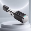 Smart electronic door cylinder with tactile keypad and Bluetooth status light