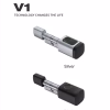 Smart cylinder in silver and black finishes with ring status light