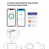 Bluetooth smart cylinder app interfaces and technical dimension drawings