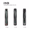Front view comparison of three smart lock finishes with streamlined vertical body