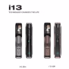 Front views of two finish options for the smart lock with streamlined vertical body