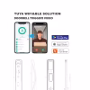 Tuya app interface for Wi‑Fi & BLE management with technical drawings of the smart lock