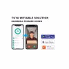 Tuya app interface for Wi‑Fi & BLE management alongside smart lock integration graphics