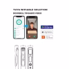 Tuya app interface for Wi‑Fi & BLE control with smart lock dimensional drawings