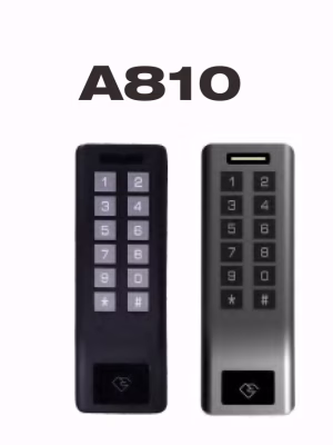 Smart electronic locker lock with keypad and RFID card area in two color options