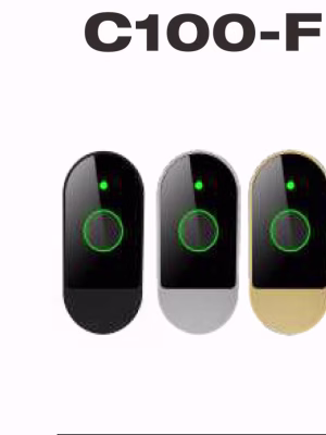 Smart fingerprint cabinet lock in black, silver, and gold finishes