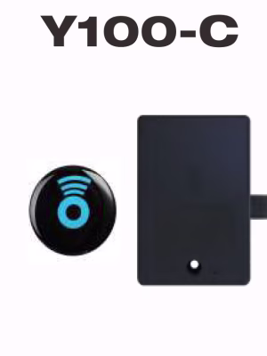 Smart RFID cabinet lock with round reader and rear lock body